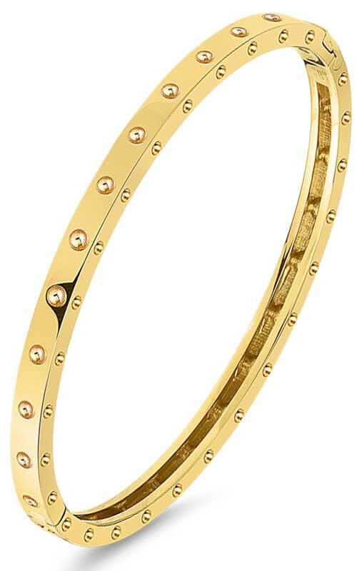 Roberto Coin Pois Mois Yellow Gold Bangle (7771358AYBA0) | Bandiera Jewellers Toronto and Vaughan