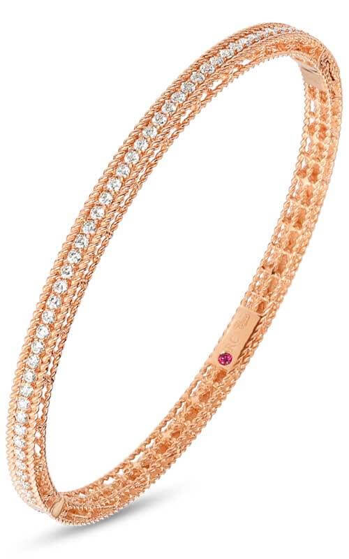 Roberto Coin Princess Bangle Diamonds and Rose Gold (7771359AXBAX) | Bandiera Jewellers Toronto and Vaughan