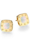 Roberto Coin Pois Mois Stud Earrings Yellow Gold and Mother of Pearl (777975AYERMP) | Bandiera Jewellers Toronto and Vaughan