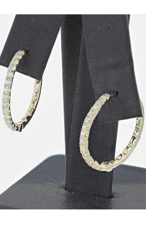 Roberto Coin Yellow Gold and Diamonds Earrings 000050AYWEX0 Bandiera Jewellers Toronto and Vaughan