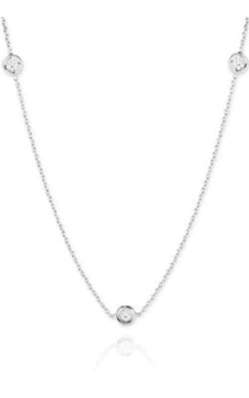 Roberto Coin 3 Stations Necklace White Gold and Diamonds (001317AWCHD0) | Bandiera Jewellers Toronto and Vaughan