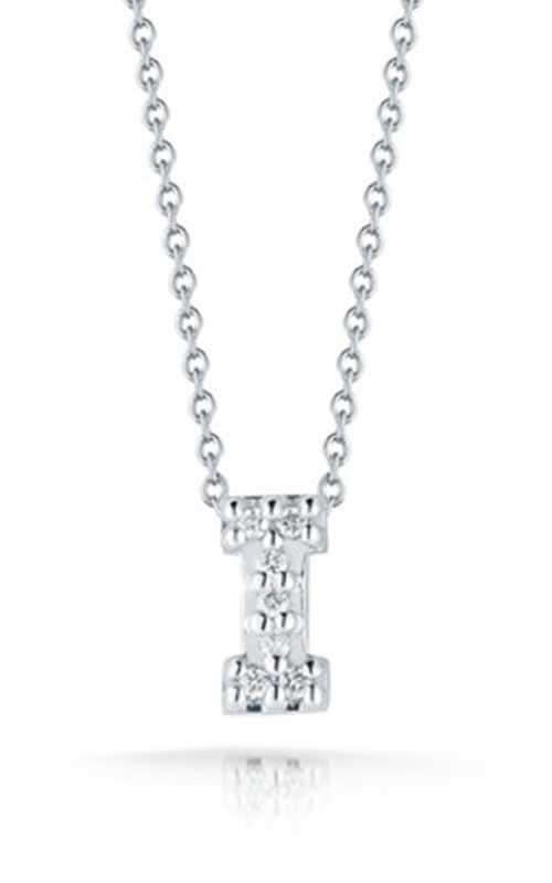 Roberto Coin Love Letter I White Gold and Diamonds Pendant (001634AWCHXI) | Bandiera Jewellers Toronto and Vaughan