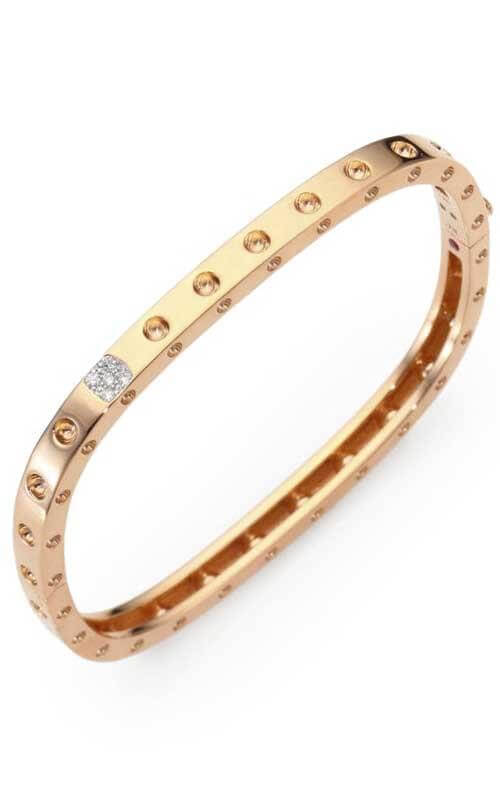 Roberto Coin Pois Mois Bangle Rose Gold and Diamonds (888523AHBAXS) | Bandiera Jewellers Toronto and Vaughan