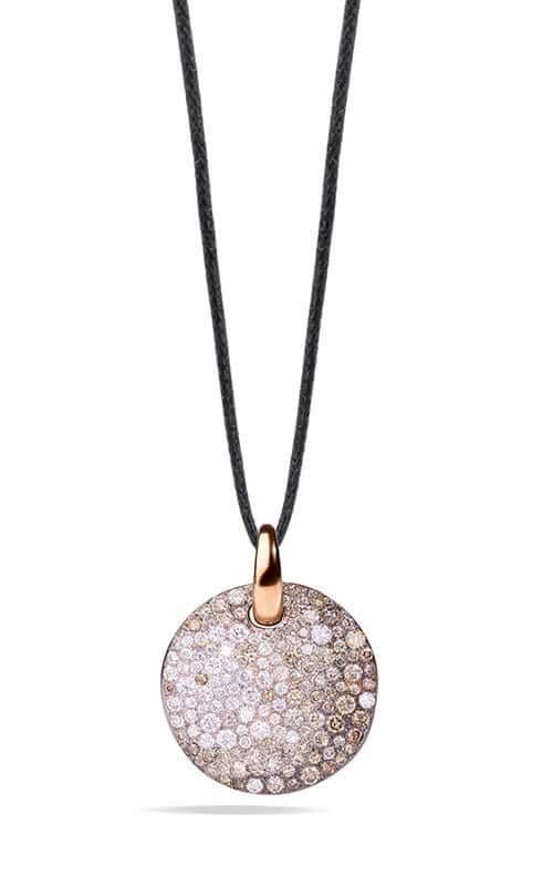 Pomellato Sabbia Pendant without Chain Rose, White Gold and Diamonds (PMB6070O7000DBX00) | Bandiera Jewellers Toronto and Vaughan