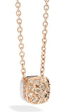 Pomellato Nudo Pendant with Chain Rose Gold and Diamonds (PCB7040O6000DBR00) | Bandiera Jewellers Toronto and Vaughan