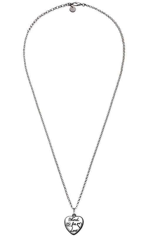 Gucci Blind for Love Necklace Sterling Silver (YBB45554200100U)