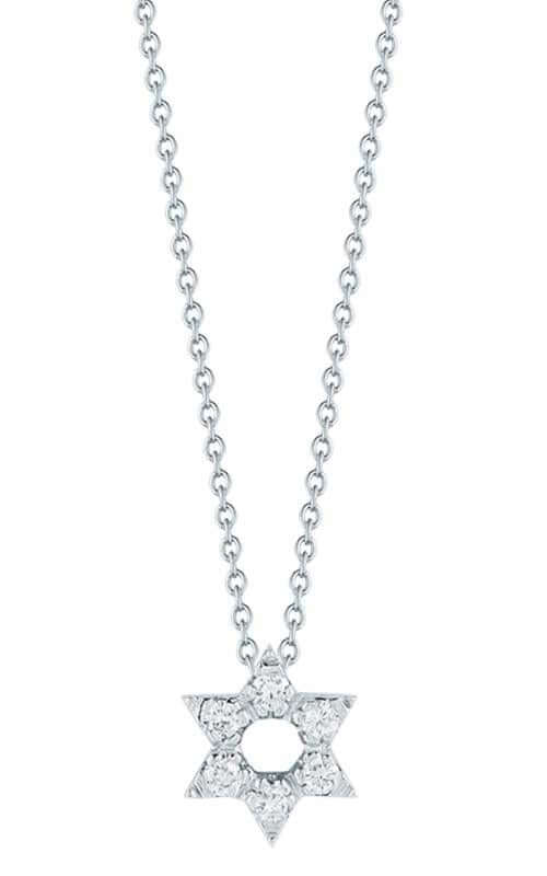 Roberto Coin Star of David Pendant White Gold and Diamond (001610AWCHX0) | Bandiera Jewellers Toronto and Vaughan