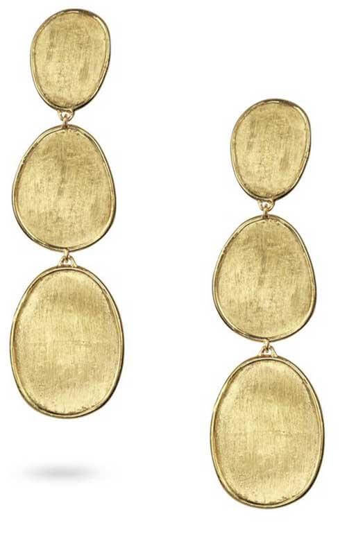 Marco Bicego Lunaria Gold Triple Earrings OB1349-Y Bandiera Jewellers