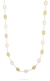 Marco Bicego Lunaria Necklace Yellow Gold and Mother of Pearl (CB2157 MPW) | Bandiera Jewellers Toronto and Vaughan