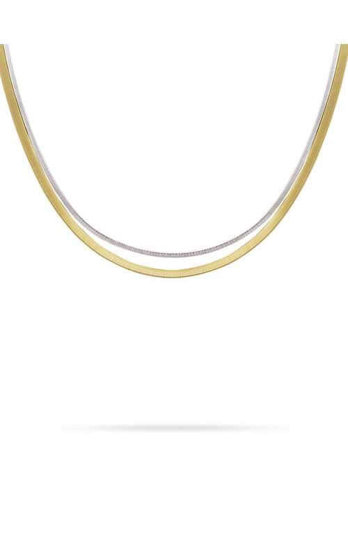 Marco Bicego Masai Necklace 2 Strand Yellow and White Gold (CG721) | Bandiera Jewellers Toronto and Vaughan