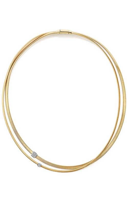 Marco Bicego Masai Necklace Yellow Gold and Diamond (CG732 B) | Bandiera Jewellers Toronto and Vaughan
