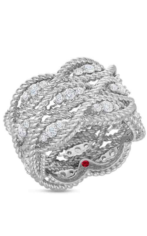 Roberto Coin New Barocco Ring White Gold and Diamond (7771077AW65X) | Bandiera Jewellers Toronto and Vaughan