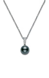 Mikimoto Morning Dew Black South Sea Cultured Pearl Pendant (PPA404BDW) | Bandiera Jewellers Toronto and Vaughan