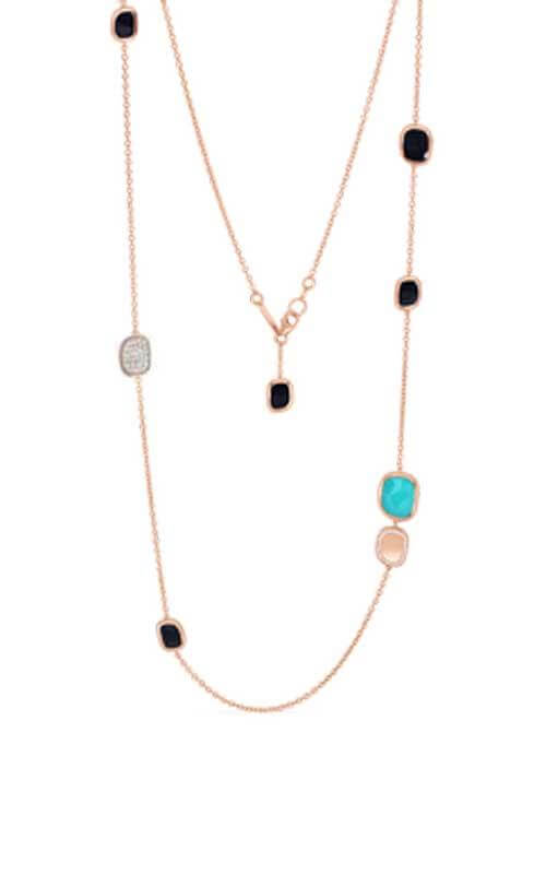Roberto Coin Rose Gold, Black Jade & Green Agate Black Jade Long Necklace (888658AX31JX) | Bandiera Jewellers Toronto and Vaughan