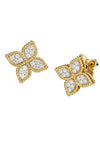 Roberto Coin Gold Princess Flower Earrings (7771382AJERX) | Bandiera Jewellers Toronto and Vaughan