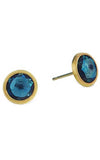 Marco Bicego Jaipur Gold & Topaz Stud Earrings (OB957 TPL01) | Bandiera Jewellers Toronto and Vaughan