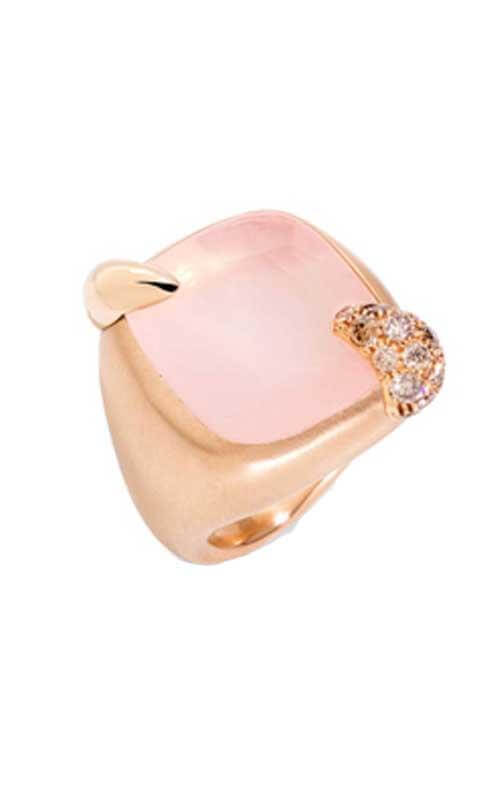 Pomellato Ring Ritratto Gold and Pink Quartz (PAB7081O7000DBRQR) | Bandiera Jewellers Toronto and Vaughan