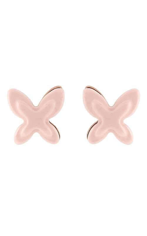 Mimi Freevola Baby Gold &amp; Pink Coral Earrings (OXM242R8P2) | Bandiera Jewellers Toronto and Vaughan