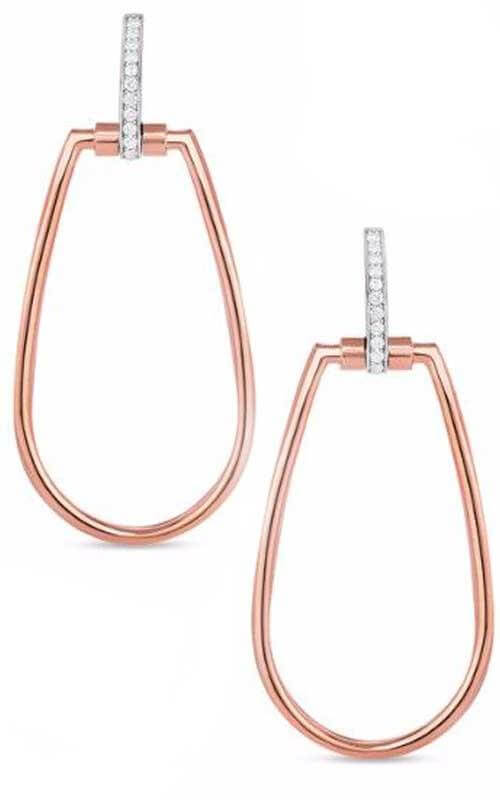 Robert Coin Classica Parisienne Rose Gold and Diamonds Drop Earrings (8882381AHERX) | Bandiera Jewellers Toronto and Vaughan