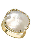 Marco Bicego Jaipur Mother-of-Pearl, Diamonds and Gold Ring (AB451-B2-MPW) | Bandiera Jewellers Toronto and Vaughan