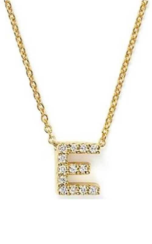 Roberto Coin Love Letter E Pendant Yellow Gold and Diamonds (001634AYCHXE) | Bandiera Jewellers Toronto and Vaughan