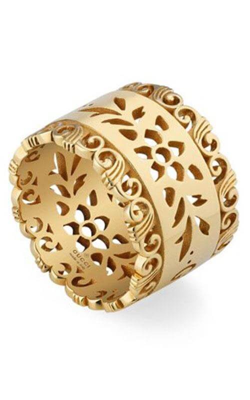GUCCI Icon Blooms 18k Yellow Gold Ring YBC554647001016 | Bandiera Jewellers Toronto and Vaughan